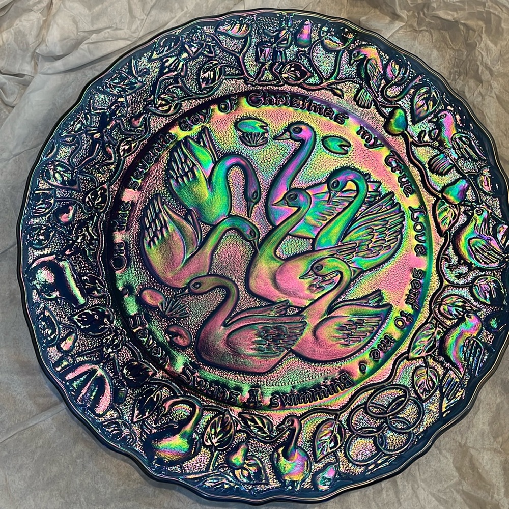 COPY - The 12 days of Christmas glass plates
